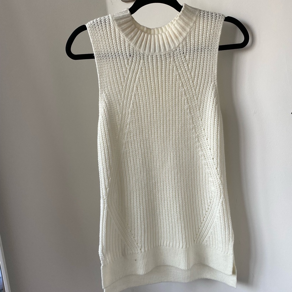Cream Sweater tank top